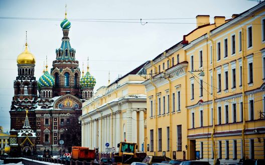Обои на рабочий стол Собор Воскресения Христова на Крови, Храм Спаса-на-Крови в Санкт-Петербурге