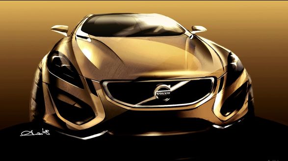Обои на рабочий стол Бампер VOLVO / Вольво