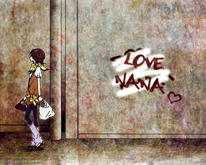 Обои на рабочий стол Девушка из аниме 'Нана' (LOVE NANA)