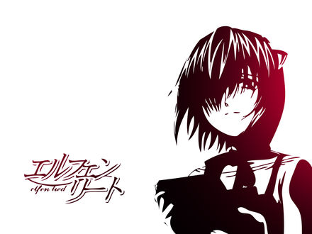 Обои на рабочий стол Люси из аниме Elfen Lied / Эльфийская песнь