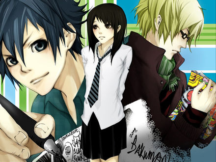 Обои на рабочий стол Аниме 'Бакуман' / 'Bakuman'