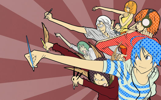 Обои на рабочий стол Аниме 'Бакуман' / 'Bakuman'