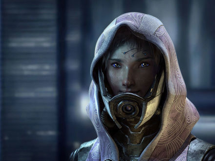 Обои на рабочий стол Tali’Zorah из игры MassЕffect