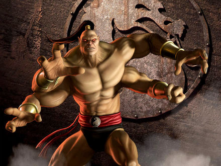 Обои на рабочий стол Горо-многоженёц, имеющий семь жён, из игры Mortal Kombat / Смертельная битва