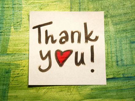 Обои на рабочий стол Надпись (Thank you!)