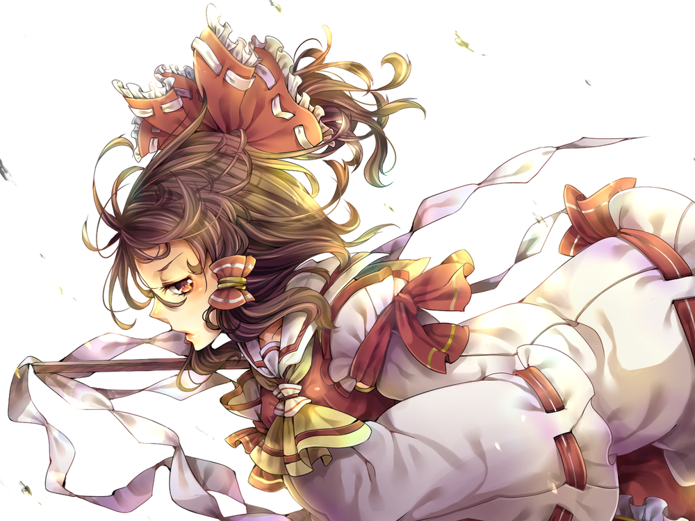 Обои для рабочего стола Рэйму Хакурэй / Reimu Hakurei - одна из главных героинь Тохо / Touhou Project