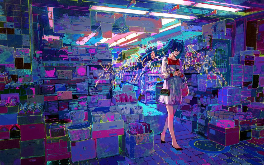 Обои для рабочего стола Vocaloid / Вокалоид