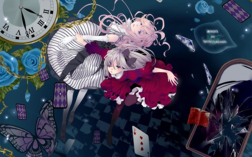 Обои для рабочего стола Alice in Wonderland в стиле аниме