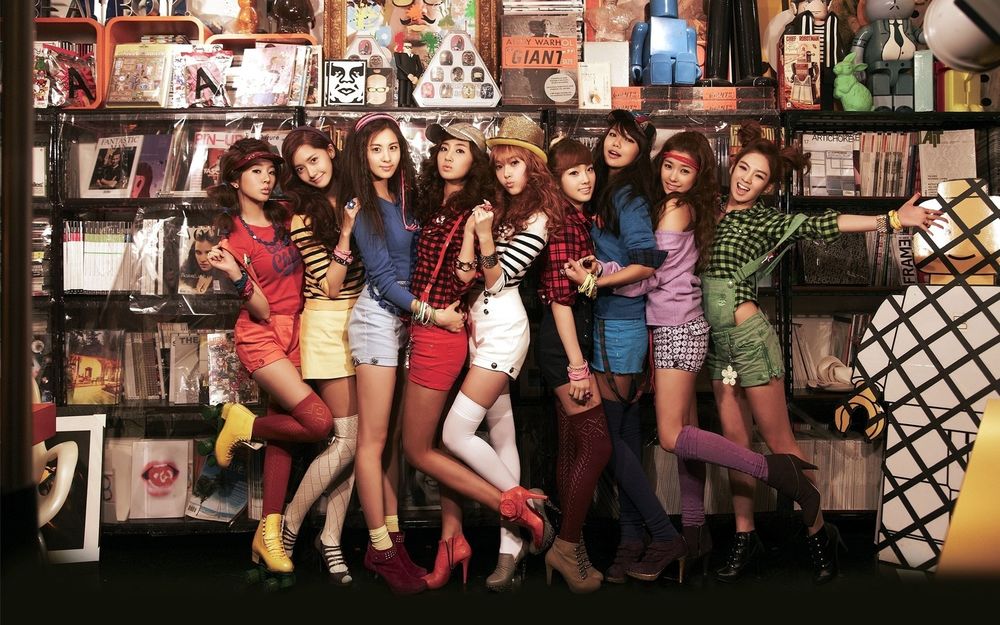 Обои для рабочего стола Девушки из южно-корейской группы Girls Generation (SNSD)
