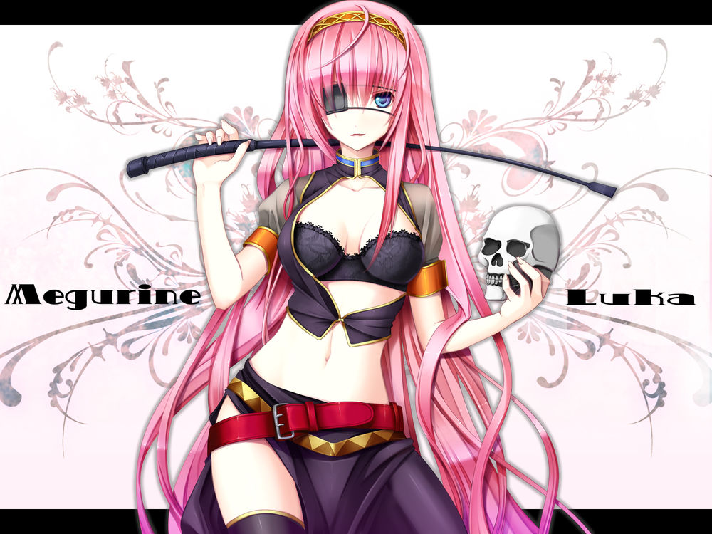 Обои для рабочего стола Vocaloid Megurine Luka / Вокалоид Мегурине Лука