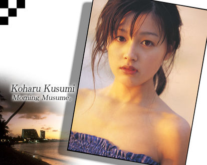 Обои на рабочий стол Кусуми Кохару / Kusumi Koharu из японской группы Morning Musume