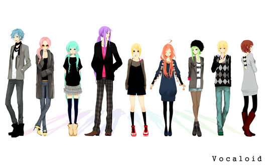 Обои на рабочий стол Вокалоиды (Vocaloid)