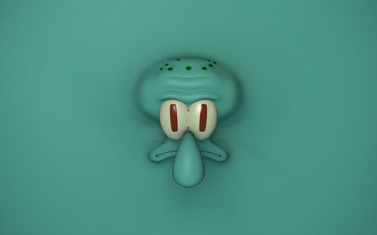 Обои на рабочий стол Squidward 'SpongeBob'