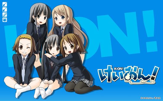 Обои на рабочий стол Лёгкая музыка (K-On)