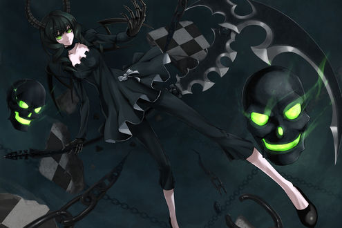Обои на рабочий стол Dead Master из аниме Black Rock Shooter