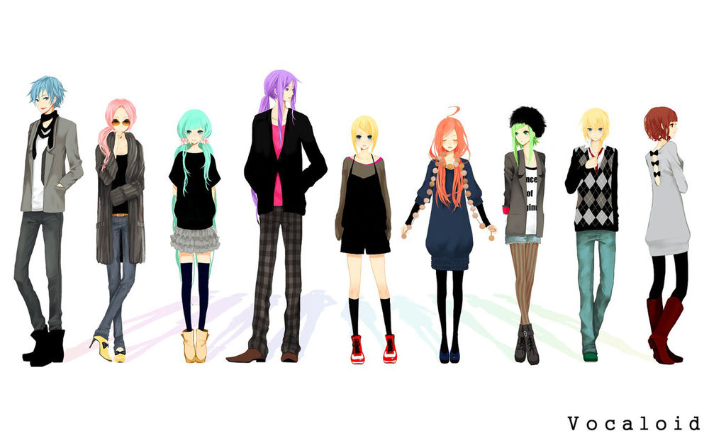 Обои для рабочего стола Вокалоиды (Vocaloid)
