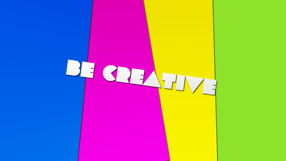 Обои для рабочего стола Be creative