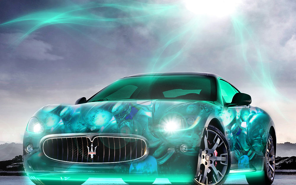 Обои для рабочего стола Fantazy-CaR-Style Ferrari-Horse-CaR на дороге