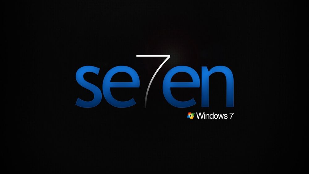 Обои для рабочего стола Se7en Windows7