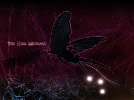Обои на рабочий стол Hell Butterfly из аниме 'Bleach / Блич' (The Hell Message)