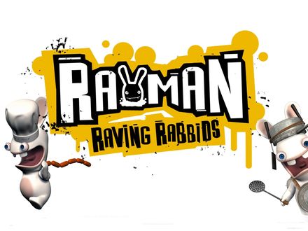Обои на рабочий стол Бешеные кролики повара (Rayman Raving Rabbids)