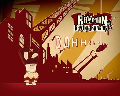 Обои на рабочий стол Бешеный кролик - русский (Rayman Raving Rabbids 2, DДНН!!!)