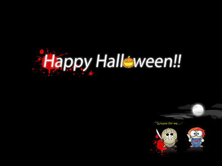 Обои на рабочий стол Happy Halloween! (Счастливого хэллоуина!)