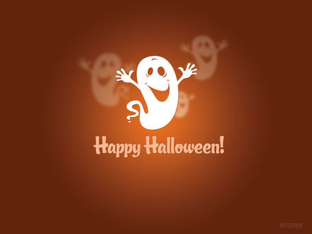 Обои на рабочий стол Маленькое привидение (Happy Halloween!)