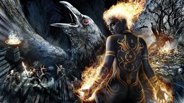 Обои на рабочий стол Архон из игры 'Dungeon Siege 3'