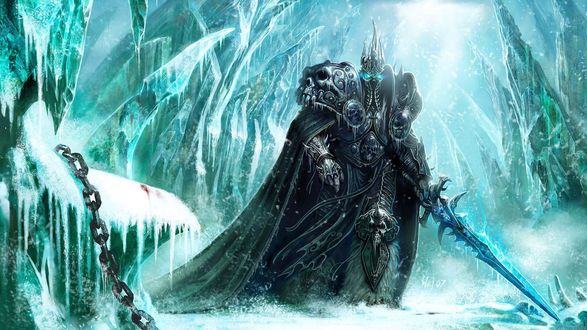 Обои на рабочий стол Король Лич из игры World Of Warcraft