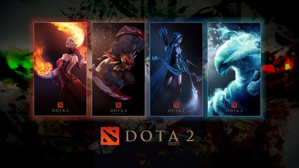 Обои на рабочий стол Персонажи игры DOTA 2 от Valve