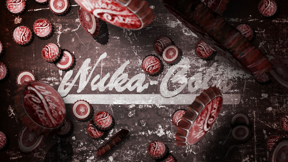 Обои для рабочего стола Крышки от Nuka-Cola