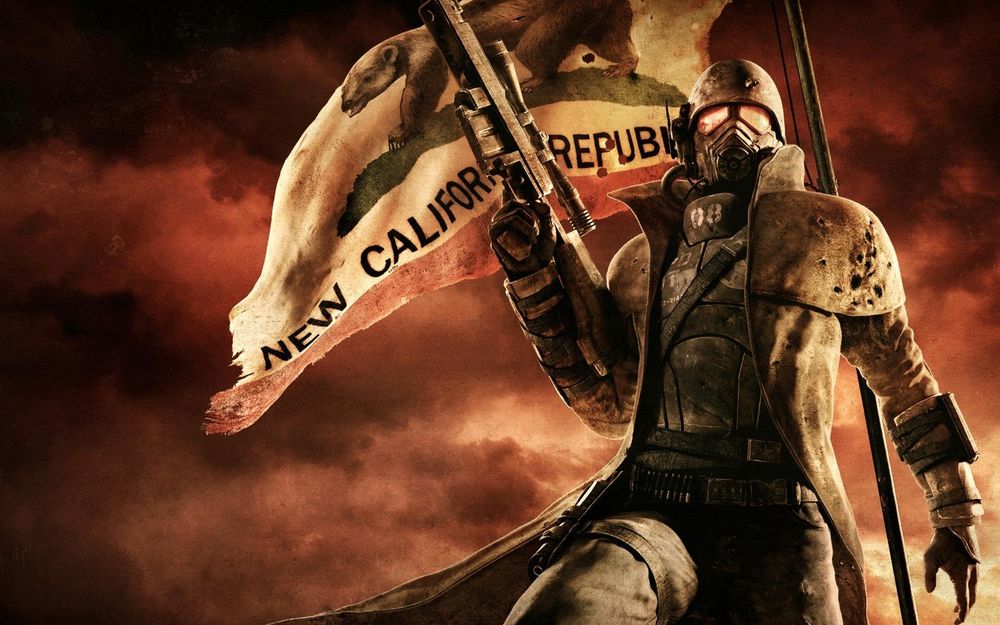 Обои для рабочего стола Солдат НКР из игры Fallout: New Vegas