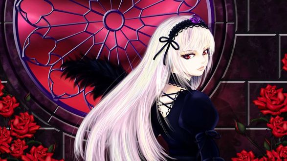 Обои на рабочий стол Суигинто из аниме Девы Роз / Rozen Maiden