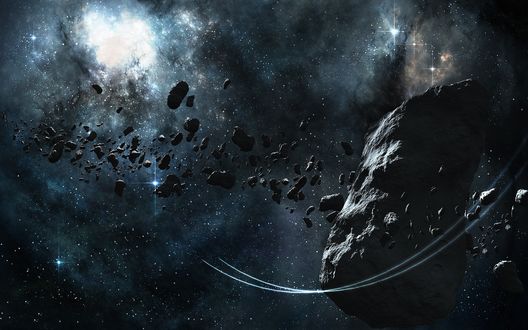 Обои на рабочий стол Пояс астероидов