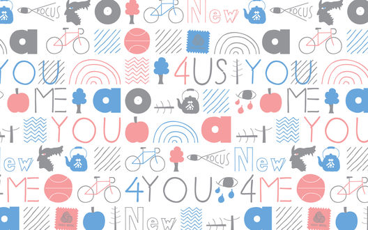 Обои на рабочий стол Рисунок всего что наполняет нашу жизнь (4us you , 4 you 4 me, focus)