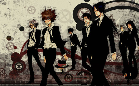 Обои на рабочий стол Персонажи аниме Учитель-мафиози Реборн (VONGOLA IS COMING)