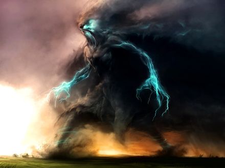 Обои на рабочий стол Монстр стихий