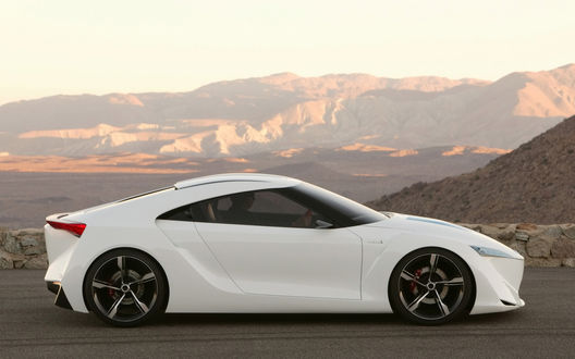 Обои на рабочий стол Toyota_FT_HS_Concept в горах