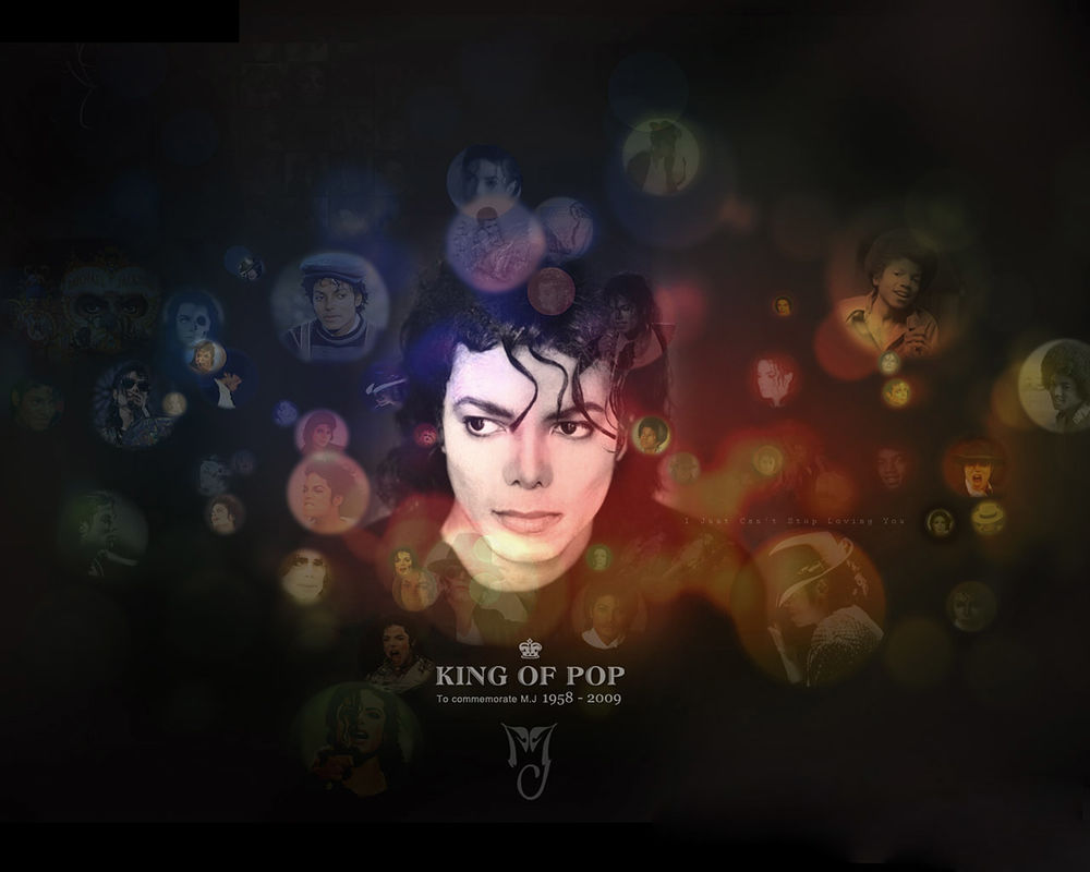Обои для рабочего стола King of pop - памяти Майкла Джексона