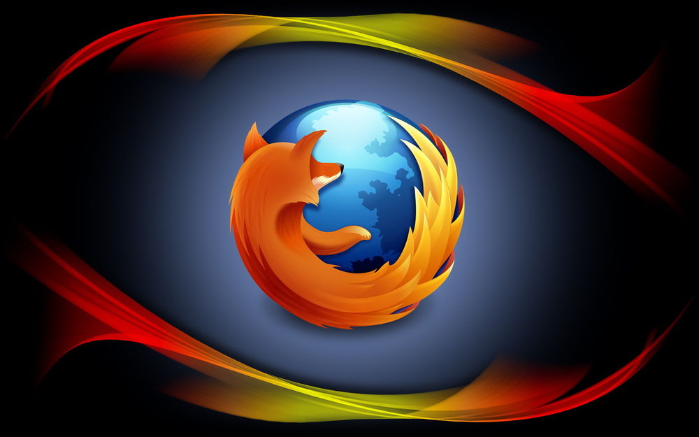 Обои для рабочего стола Логотип браузера Mozilla Firefox
