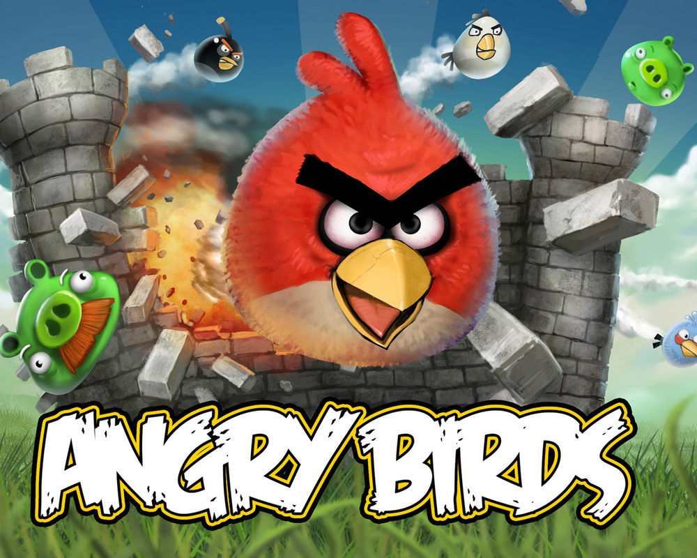 Обои для рабочего стола Главные персонажи из игры Злые Птички / Angry Birds