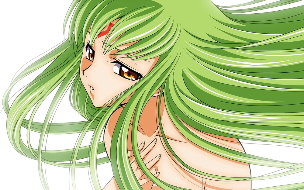 Обои для рабочего стола Сисиль (C.C) из аниме Code Geass