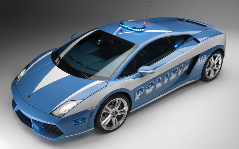 Обои для рабочего стола Lamborghini_Gallardo_Polizia