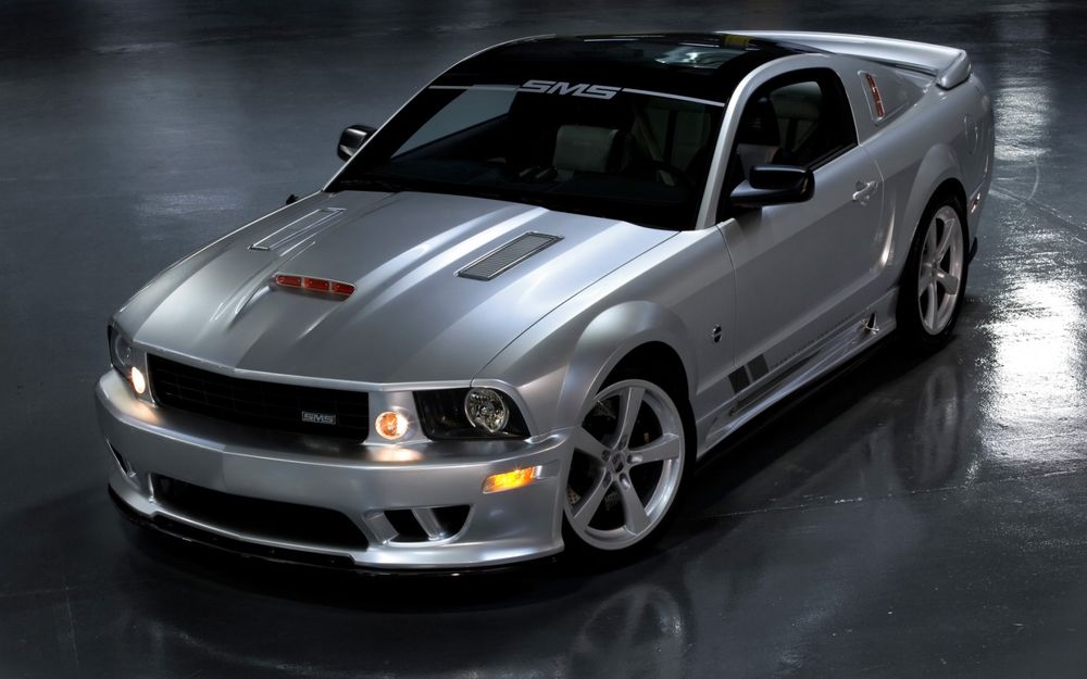 Обои для рабочего стола SMS_Ford_Mustang_Concept на дороге