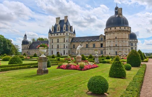 Обои на рабочий стол Замок Валансе / Chateau de Valencay, Франция