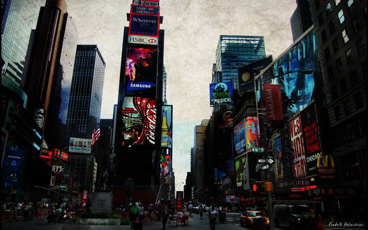 Обои на рабочий стол Times Square, Нью-Йорк / New-York (Frederik Holmstrom)