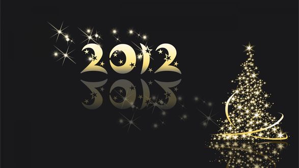Обои на рабочий стол Новый 2012 год