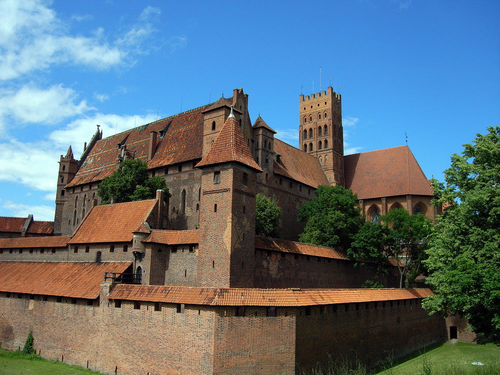 Обои для рабочего стола Замок Мальборк / Malbork, Мариенбург / Marienburg, Польша