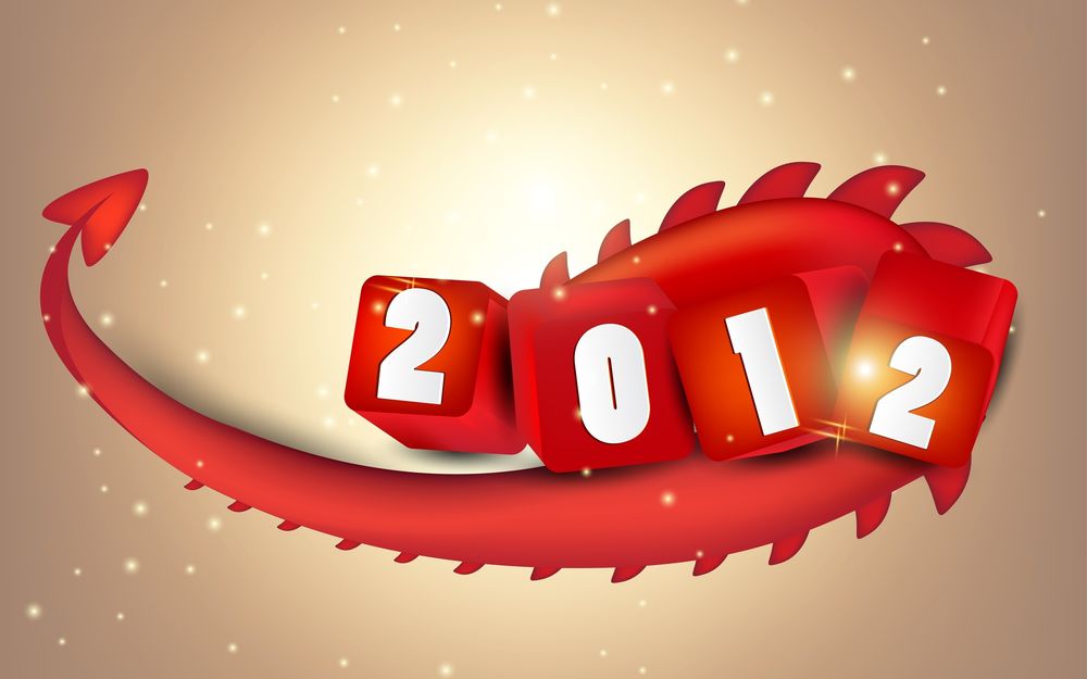 Обои для рабочего стола Дракон 2012